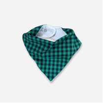 Love Henry Boys Dribble Bib - Green Navy Check