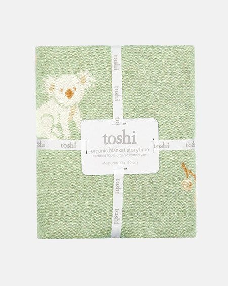 Load image into Gallery viewer, Toshi 100% Cotton Yarn Baby Organic Blanket Storytime - Koala
