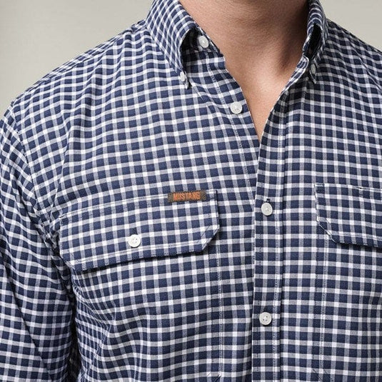 Mustang Mens Formal Check Shirt