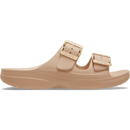 Crocs Womens Saturday Metallic Buckle Sandal - Blush