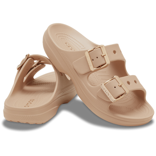 Crocs Womens Saturday Metallic Buckle Sandal - Blush