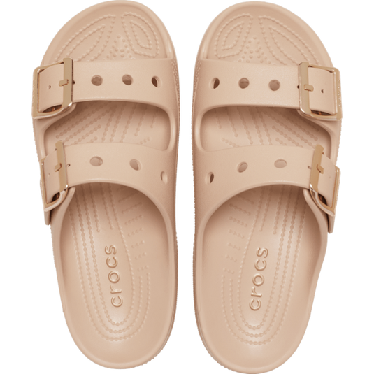 Crocs Womens Saturday Metallic Buckle Sandal - Blush