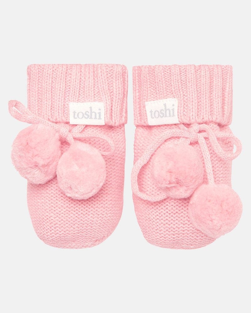 Load image into Gallery viewer, Toshi Baby 100% Organic Cotton Yarn Booties Marley - Pearl
