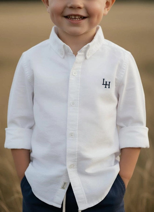 Love Henry Boys Oxford Dress Shirt - White