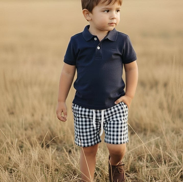 Load image into Gallery viewer, Love Henry Boys Polo Shirt - Navy

