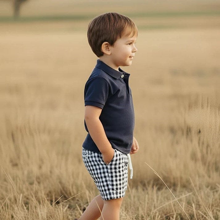 Load image into Gallery viewer, Love Henry Boys Polo Shirt - Navy
