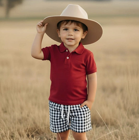 Love Henry Boys Polo Shirt - Red