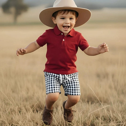 Love Henry Boys Polo Shirt - Red