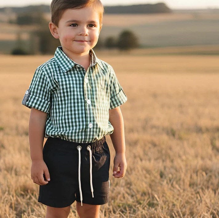 Load image into Gallery viewer, Love Henry Boys Sonny Shorts - Navy Linen
