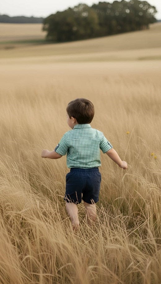 Load image into Gallery viewer, Love Henry Boys Sonny Shorts - Navy Linen
