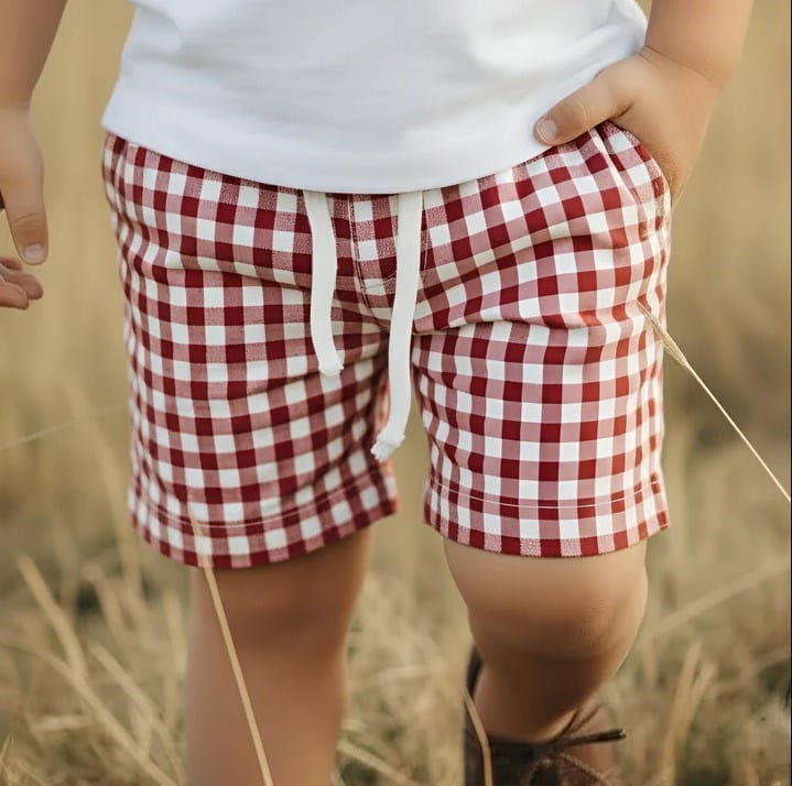 Load image into Gallery viewer, Love Henry Boys Sonny Shorts - Red Check
