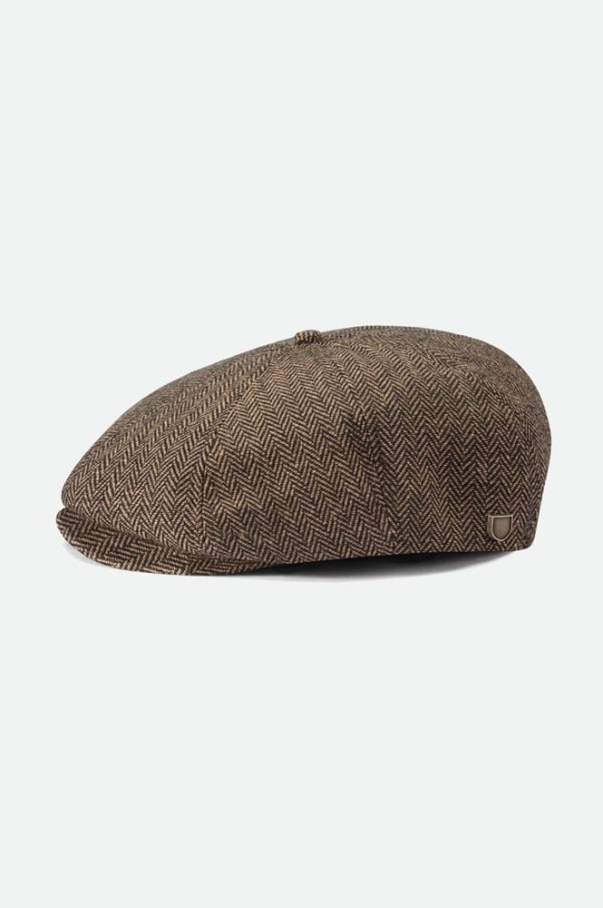Load image into Gallery viewer, Brixton Mens Brood Snap Cap - Brown/Khaki
