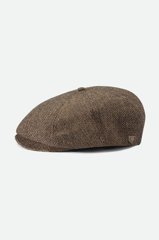 Brixton Mens Brood Snap Cap - Brown/Khaki