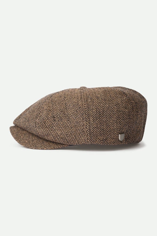 Load image into Gallery viewer, Brixton Mens Brood Snap Cap - Brown/Khaki
