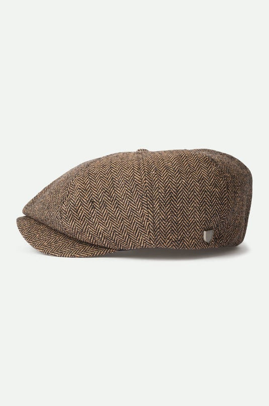 Brixton Mens Brood Snap Cap - Brown/Khaki
