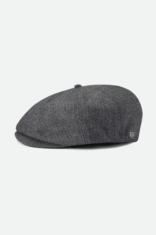 Brixton Mens Brood Snap Cap - Grey/Black