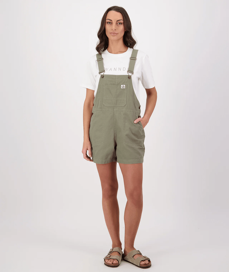 Load image into Gallery viewer, Swanndri Womens Brooklyn Short Dungarees
