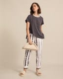 Load image into Gallery viewer, Marco Polo Womens Brushed Stripe Pant
