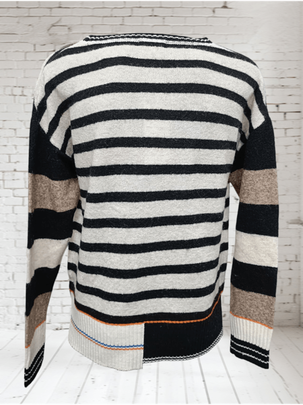 Load image into Gallery viewer, See Saw Womens Camel Stripe Sweater
