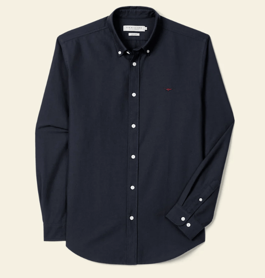R.M. Williams Mens Clapton Oxford Shirt - Navy