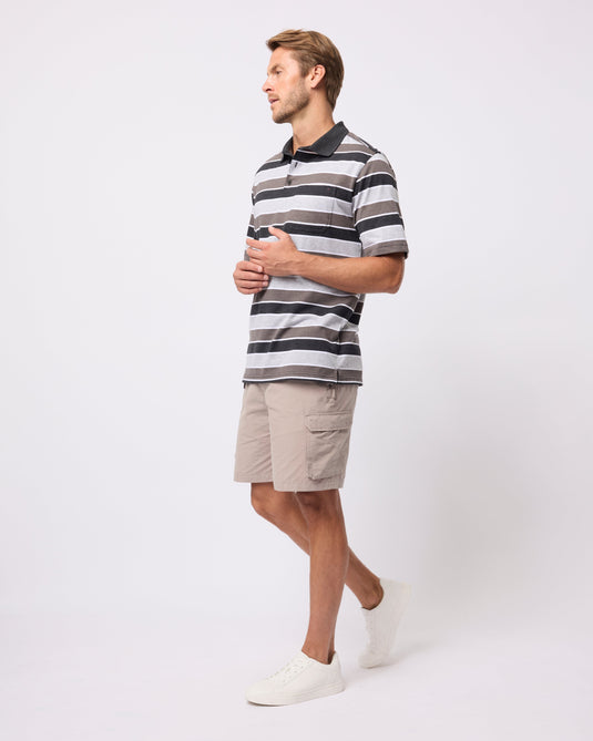 Breakaway Mens Coleman Kinnersly Polo - Jet Marle