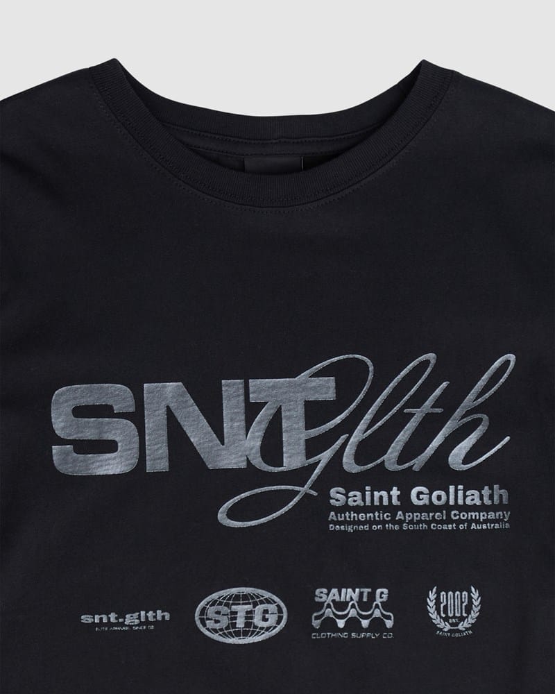 Load image into Gallery viewer, St Goliath Boys Compose Tee - Black
