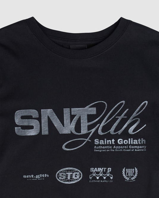 St Goliath Boys Compose Tee - Black