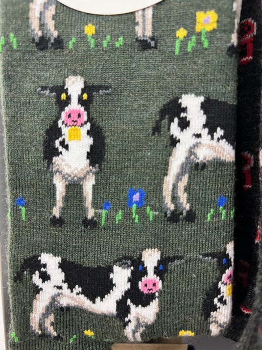 Five Mile Merino Socks - Friesian Cow