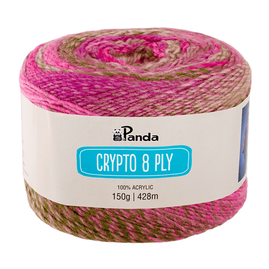 Panda Crypto 8 Ply Yarn - Rose Garden