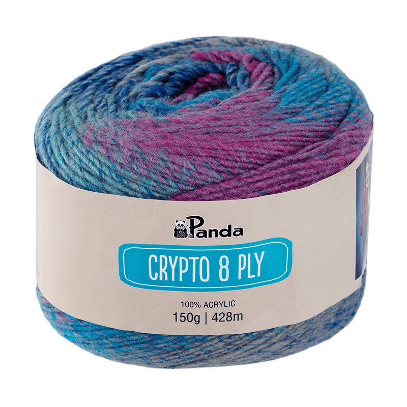 Load image into Gallery viewer, Panda Crypto 8 Ply Yarn - Pink Bluebird
