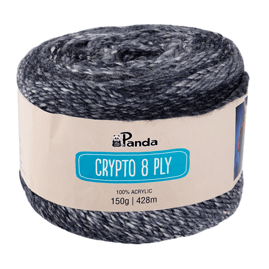Panda Crypto 8 Ply Yarn - Monochrom