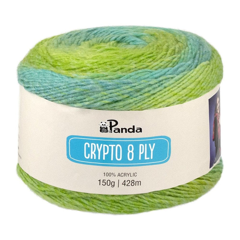 Load image into Gallery viewer, Panda Crypto 8 Ply Yarn - Lush Leaves
