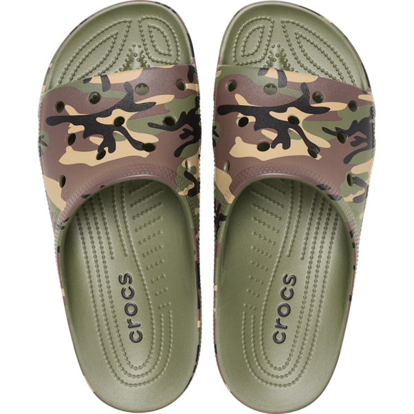 Load image into Gallery viewer, Crocs Men’s Camouflage Saturday Slide
