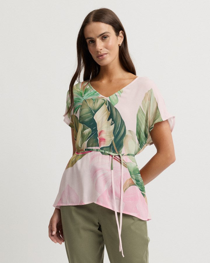 Load image into Gallery viewer, Yarra Trail Womens Deliciosa Cap Sleeve Top
