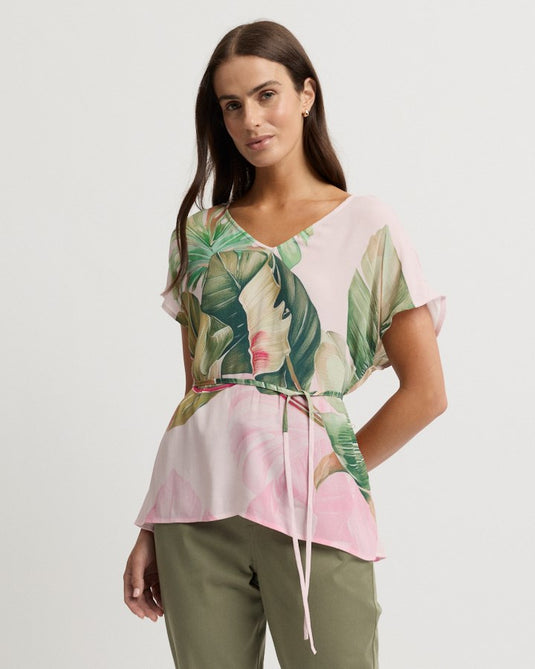 Yarra Trail Womens Deliciosa Cap Sleeve Top