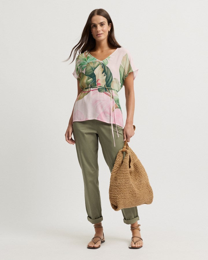 Load image into Gallery viewer, Yarra Trail Womens Deliciosa Cap Sleeve Top
