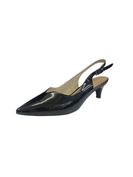 Chrissie Womens Driven Patent Black Heels