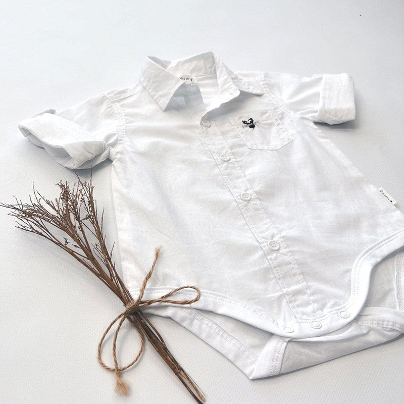 Load image into Gallery viewer, Love Henry Baby Boys Dress Shirt Romper
