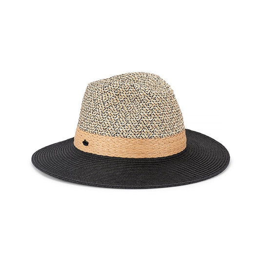 Avenel Hats Dune Tweed Braid Fedora - Black