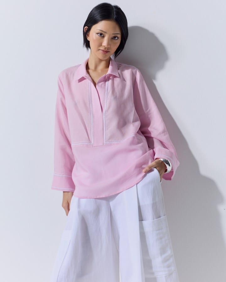 Load image into Gallery viewer, Marco Polo Womens Embroidered Overshirt
