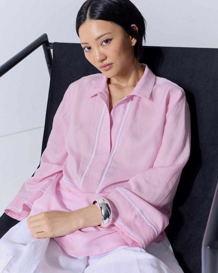 Load image into Gallery viewer, Marco Polo Womens Embroidered Overshirt
