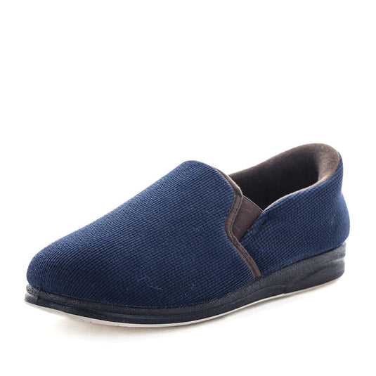 Panda Mens Emerson Slipper - Navy/Brown