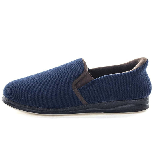 Panda Mens Emerson Slipper - Navy/Brown