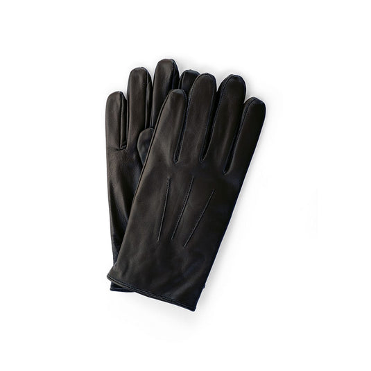 Avenel Mens Enzo Leather Dress Gloves - Black