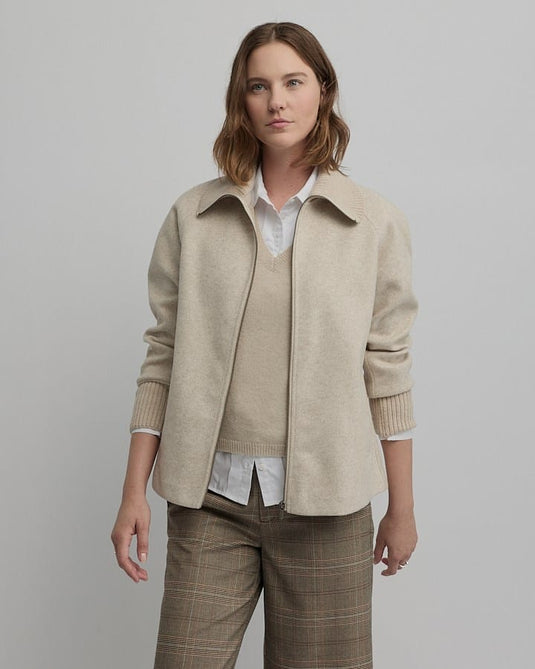 Yarra Trail Womens Equinox Jacket - Almond