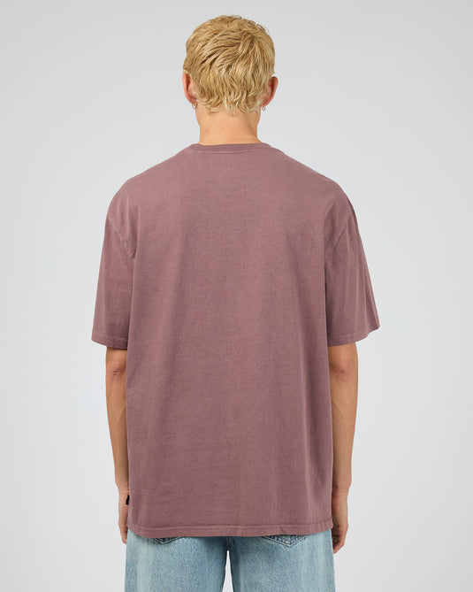 Silent Theory Mens Essential Theory Tee - Vino