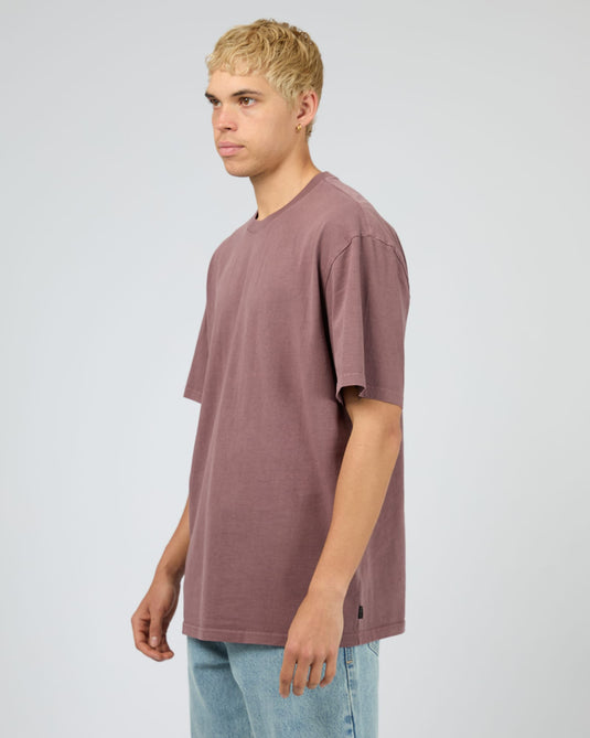 Silent Theory Mens Essential Theory Tee - Vino
