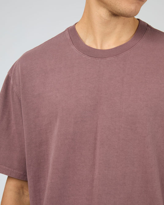 Silent Theory Mens Essential Theory Tee - Vino