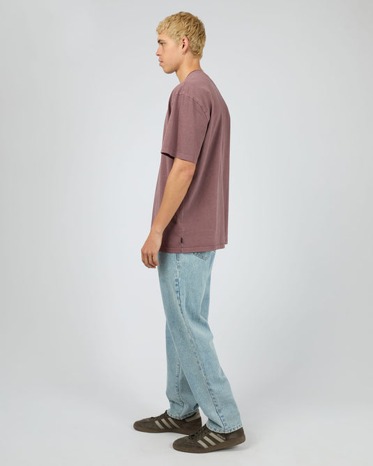 Silent Theory Mens Essential Theory Tee - Vino