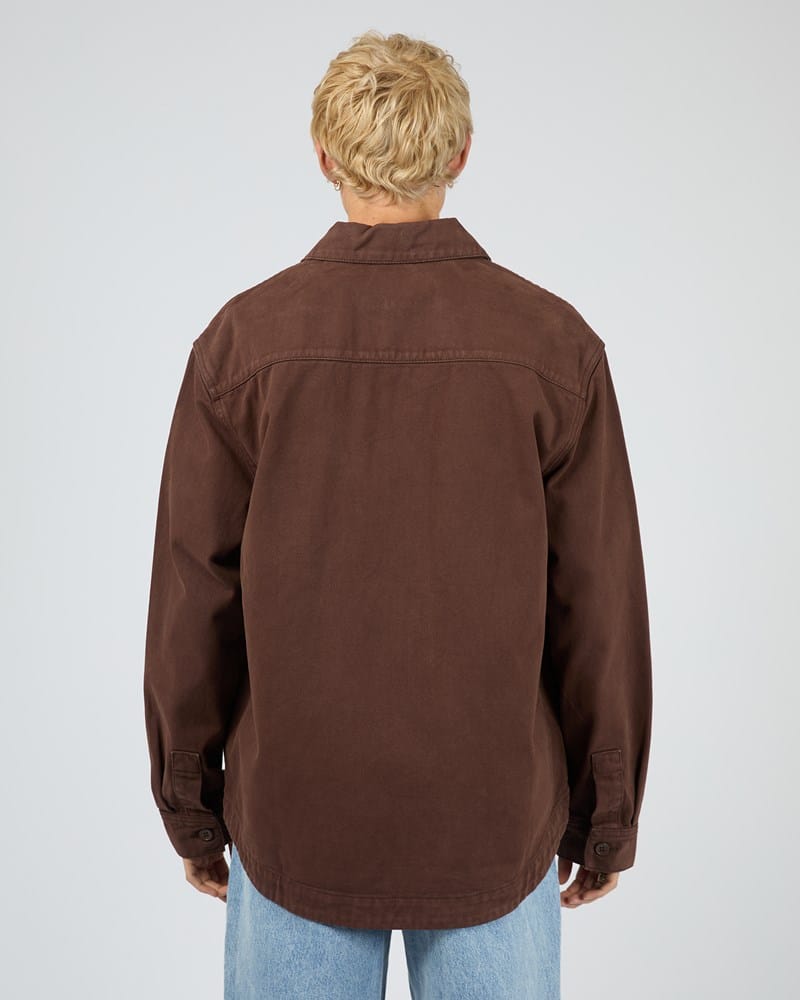 Load image into Gallery viewer, Silent Theory Mens Fade Overshirt - Chocolate

